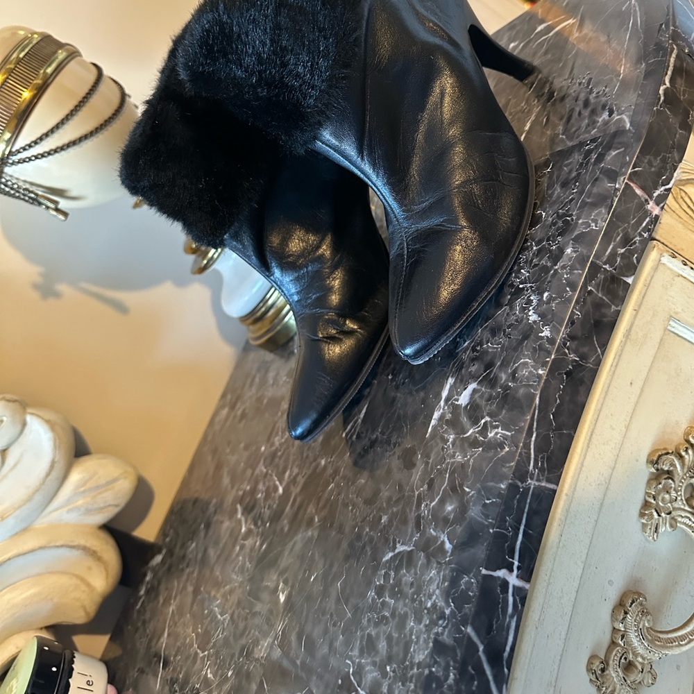 Kickers Black Heeled Boots for Women